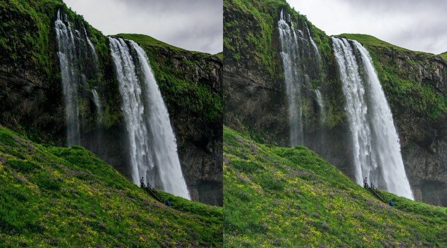 Waterfall Photo explaining different ISO in Outdoor Photography