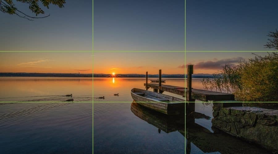 capturing a horizon line with a reflection - an example of when not to use the rule of thirds