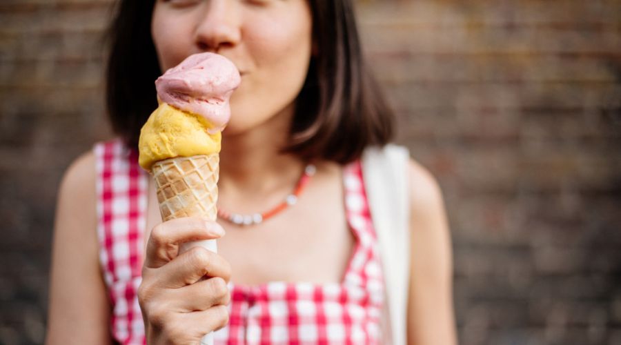 perfectly lit ice cream here, causing an undeniable urge to lick the screen